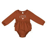 Texas Longhorn Colosseum Katinka Infant Ruffle Onesie (COE020336)