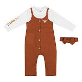 Texas Longhorn Colosseum Infant Walk Off Romper Set