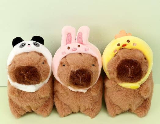 Capybara Plush Keychain