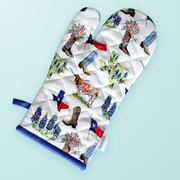 Taylor Paladino Allover Texas Print Oven Mitt
