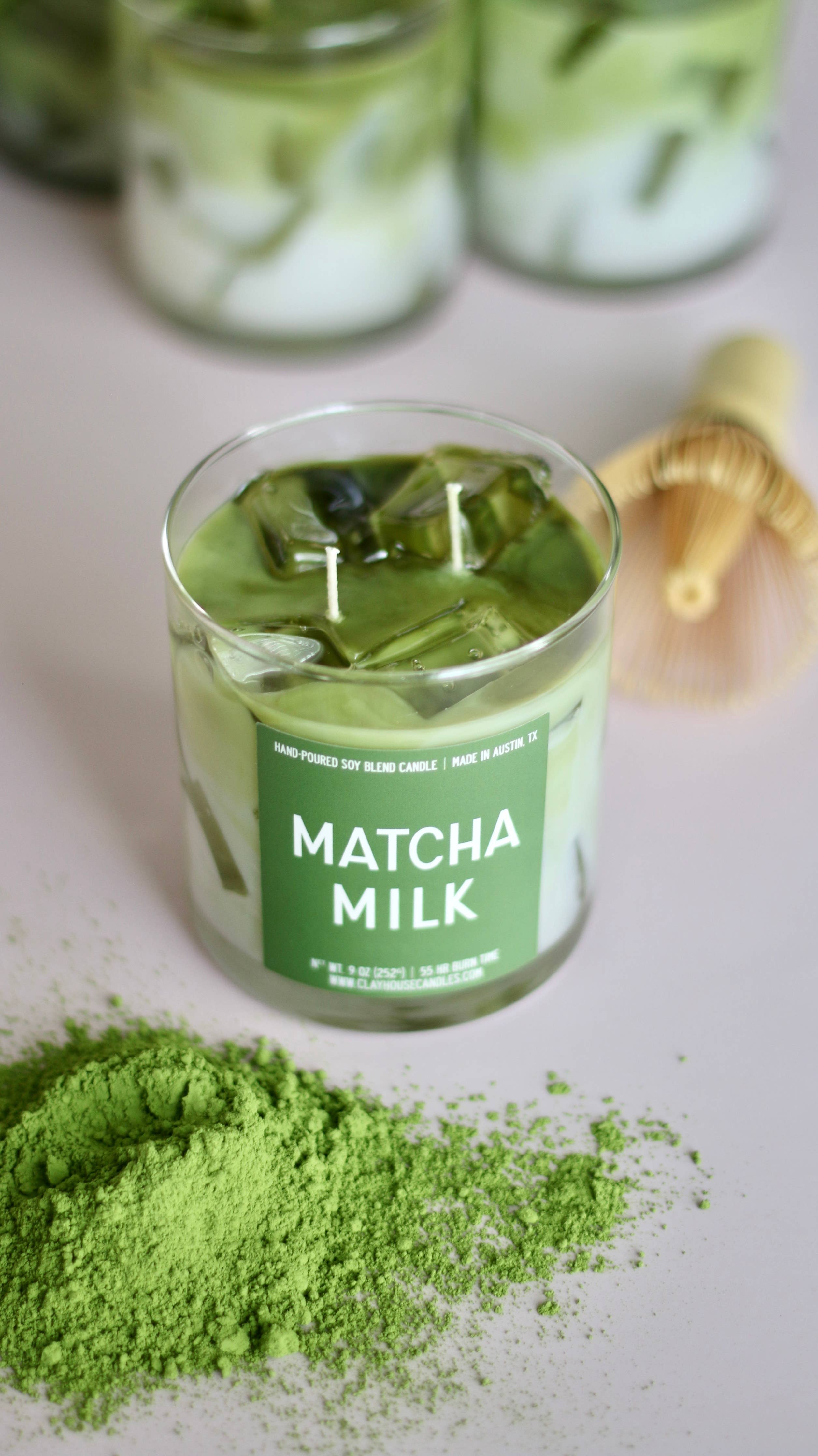 Clayhouse Candles Matcha Milk Container Candle