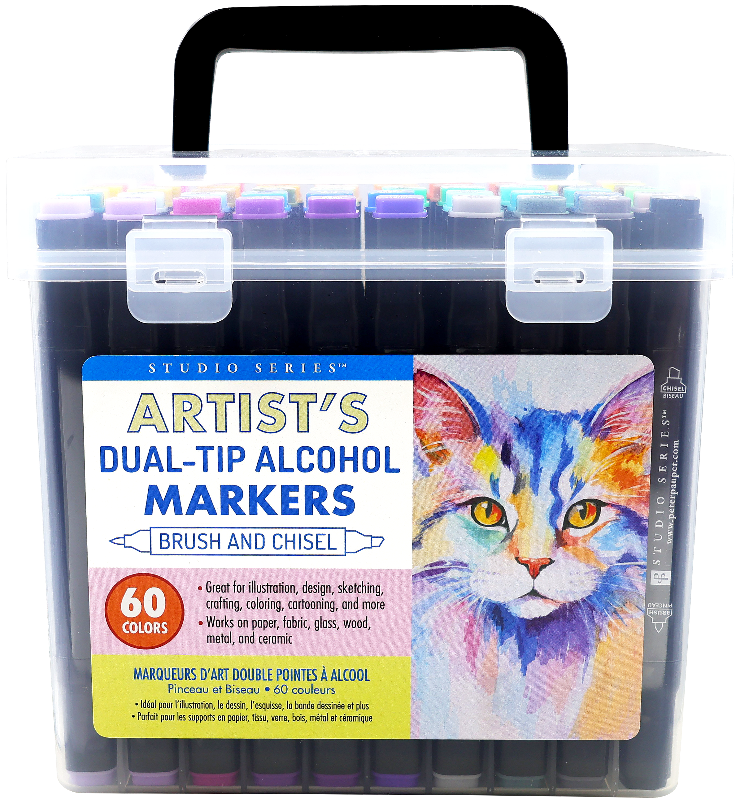 Studio Series Artist's Dual-Tip Alcohol Markers (Set of 60 colors)