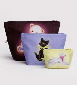 Baggu Go Pouch Set - Fancy Animals