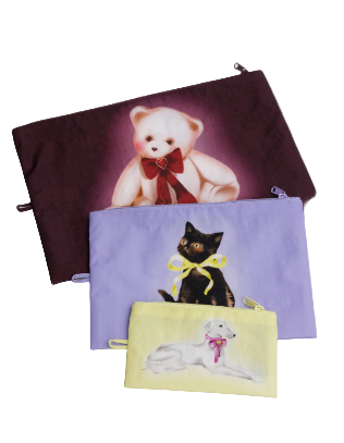 Baggu Go Pouch Set - Fancy Animals