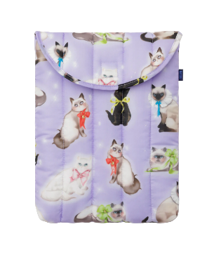 Baggu Puffy Laptop Sleeve 13"/14" - Fancy Cats