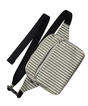 Baggu Fanny Pack - Sage Stripe