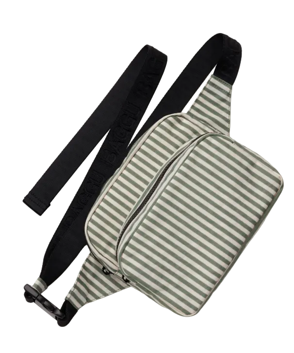 Baggu Fanny Pack - Sage Stripe