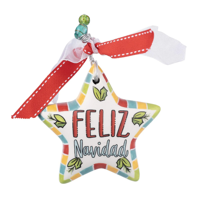 Glory Haus Feliz Navidad Star Ornament