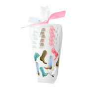 Taylor Paladino Colorful Cowboy Boots  Frosted Plastic drink Cups | Set of 6