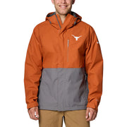 Texas Longhorn Columbia Men's Field Bound Full Zip Hooded Jacket (CEDAR/GRY)