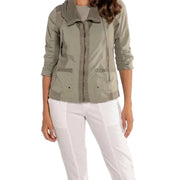 XCVI Fjord Poplin Zip Front Pocket Hillside Jacket