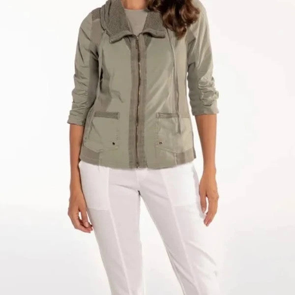 XCVI Fjord Poplin Zip Front Pocket Hillside Jacket