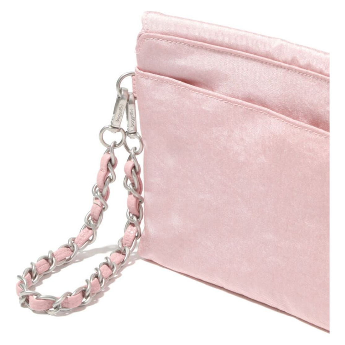Baggallini Flap Crossbody with Chain (FLC780) ROSE SHIM
