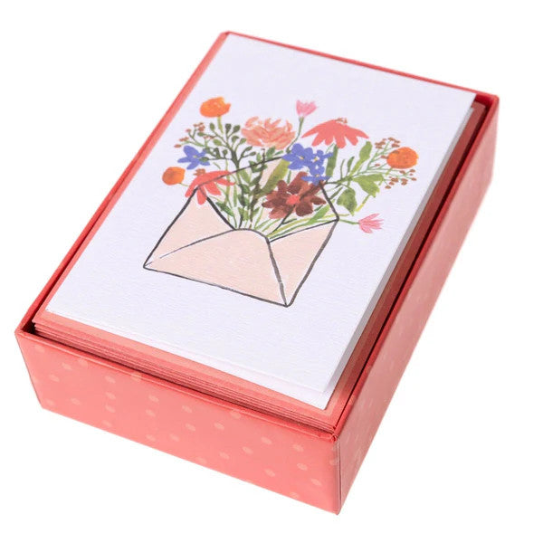 Graphique de France Flower Envelope Boxed Cards