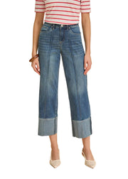 FDJ French Dressing Olivia Wide Cuffed Ankle Pant (2894370)(LtBlue)