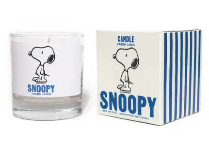 Three Potato Four Classic Snoopy Candle - Fresh Linen