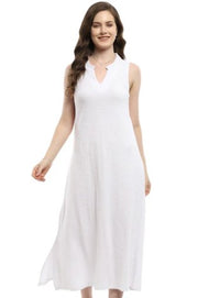 Parsley & Sage Frida Solid White Long Dress (24T50D)