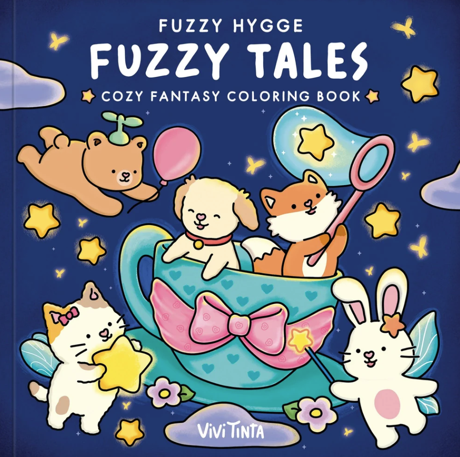 Fuzzy Hygge:  Fuzzy Tales Cozy Fantasy Coloring Book