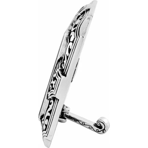 Brighton Tango Square Silver Table Clock