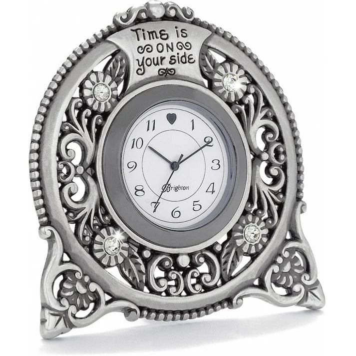Brighton Forever Silver Desk Clock (G20122)