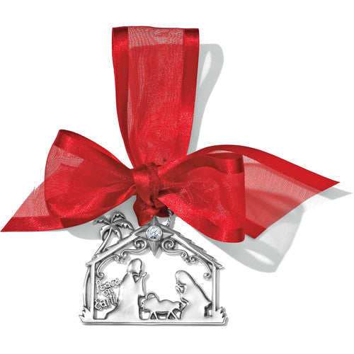 Brighton Christmas Manger Ornament (G70750) SLV