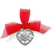 Brighton Heart Snowflake Ornament (SLV)