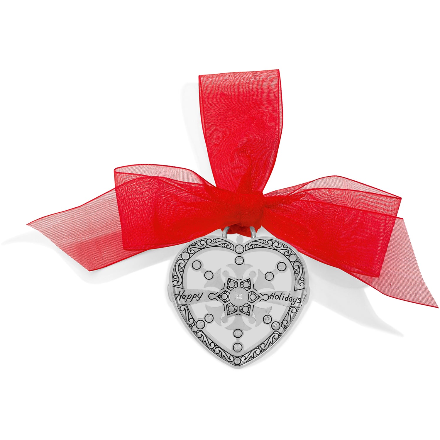 Brighton Heart Snowflake Ornament (SLV)