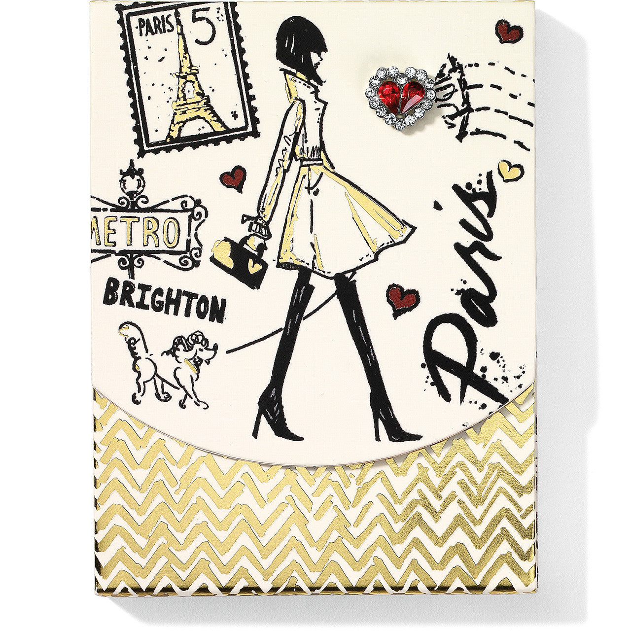 Brighton Fashion Passport Brooch Notepad (G82420)