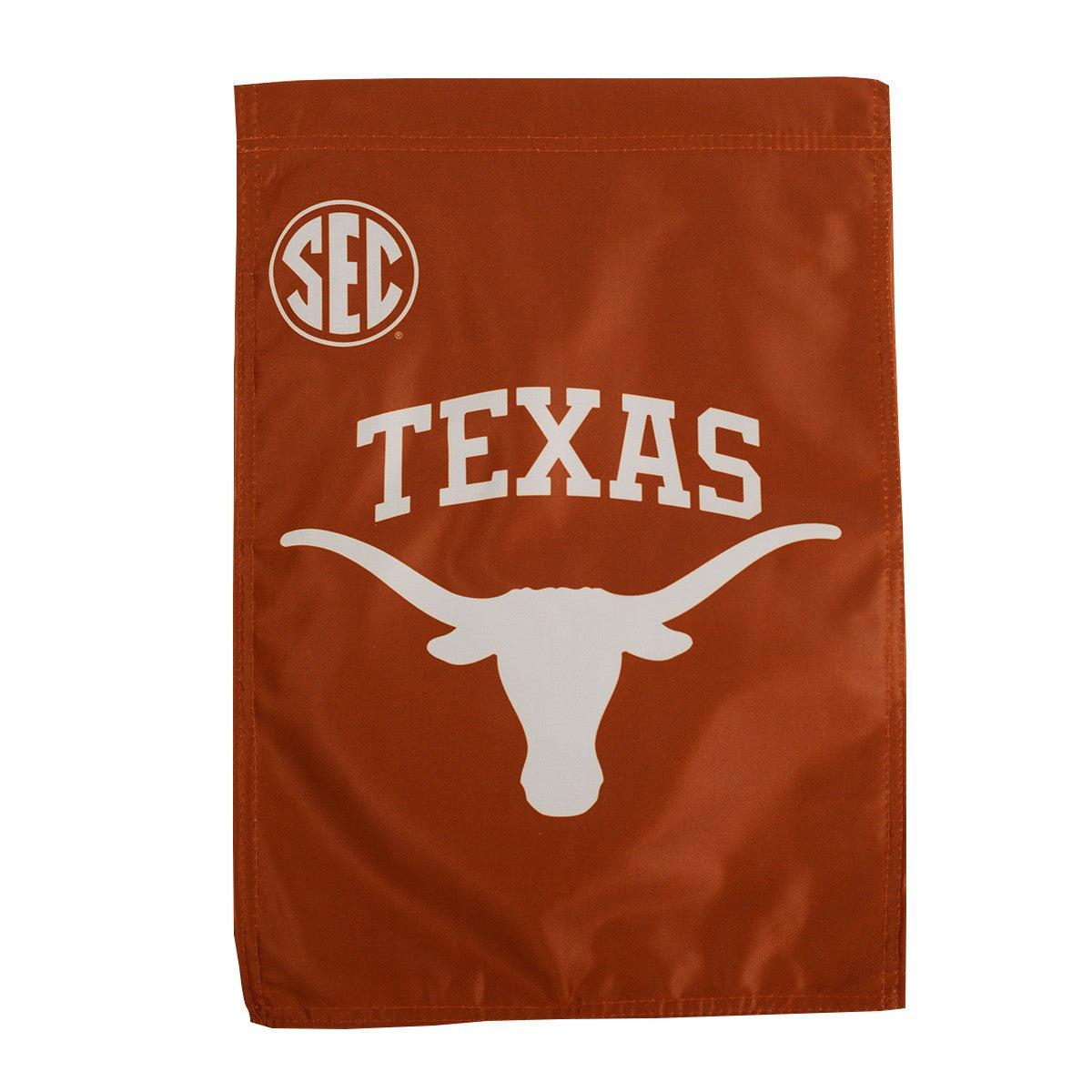 Texas Longhorn Garden Flag with SEC & Longhorn Logo 13" X 18"