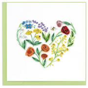 Garden Heart Quilling Card
