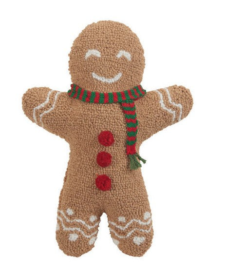 Peking Handicraft Ginger Bread Man Shaped Hook Pillow (16 X 12)