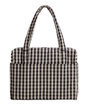 Baggu Cloud Carry-On - Black and Cream Gingham