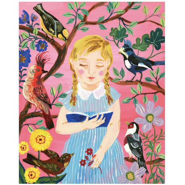 Artisan Puzzle: Nathalie Lété: The Girl Who Reads to Birds 500-Piece Puzzle