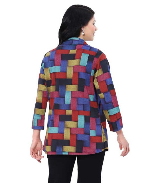 Parsley & Sage Glory Geo Print Shirt (MULTI)