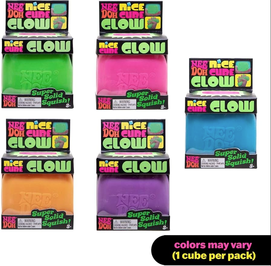 Glow Nice Cube Needoh (Color Chosen At Random) (LIMIT 2 PER PERSON)