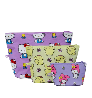 Baggu Go Pouch Set - Hello Kitty & Friends Florals