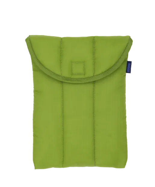 Baggu Puffy Tablet Sleeve - Green Juice