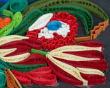 Quilling Card Vase Of Flowers Artist Series De Heem (AS0021)