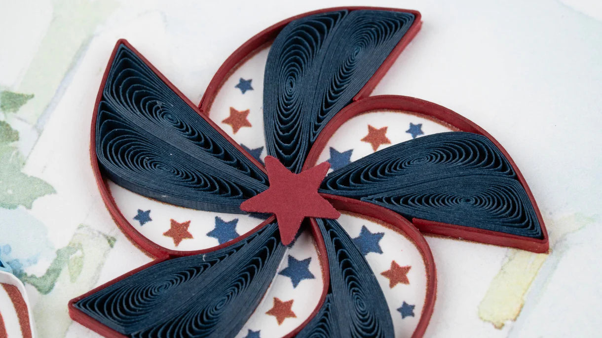 Quilling Card 4th of July Pinwheels (BL1511)