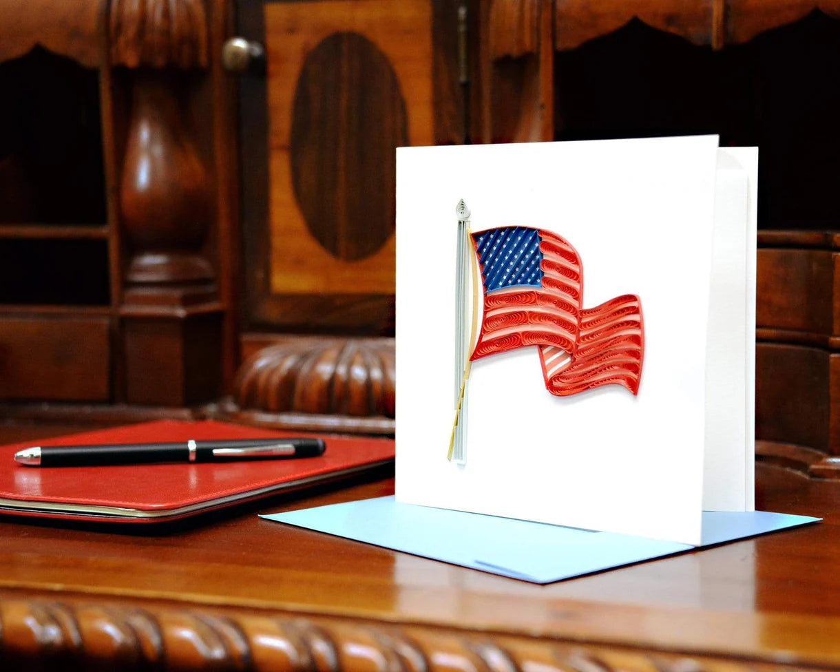 Quilling Card American Flag (BL1170)