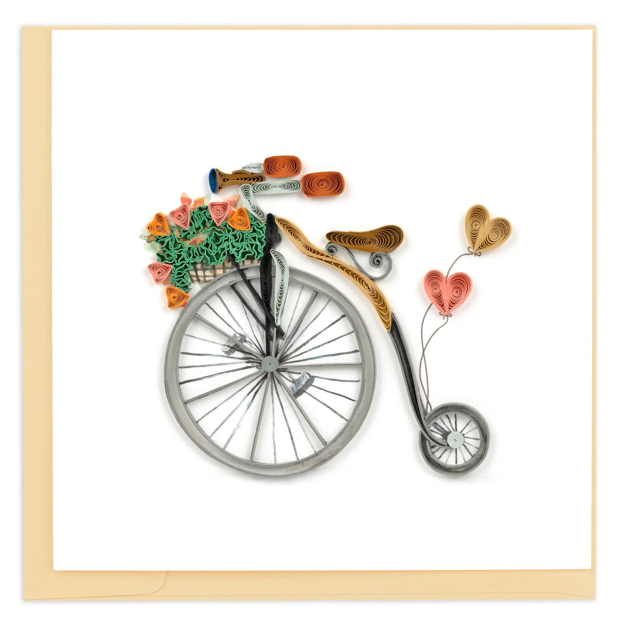 Quilling Card Antique High-Wheel Bicycle (BL1451)