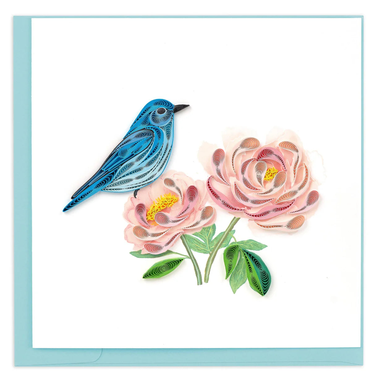 Quilling Card Bluebird & Peonies (BL1433)