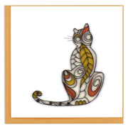 Quilling Card Cat Silhouette (BL1031)