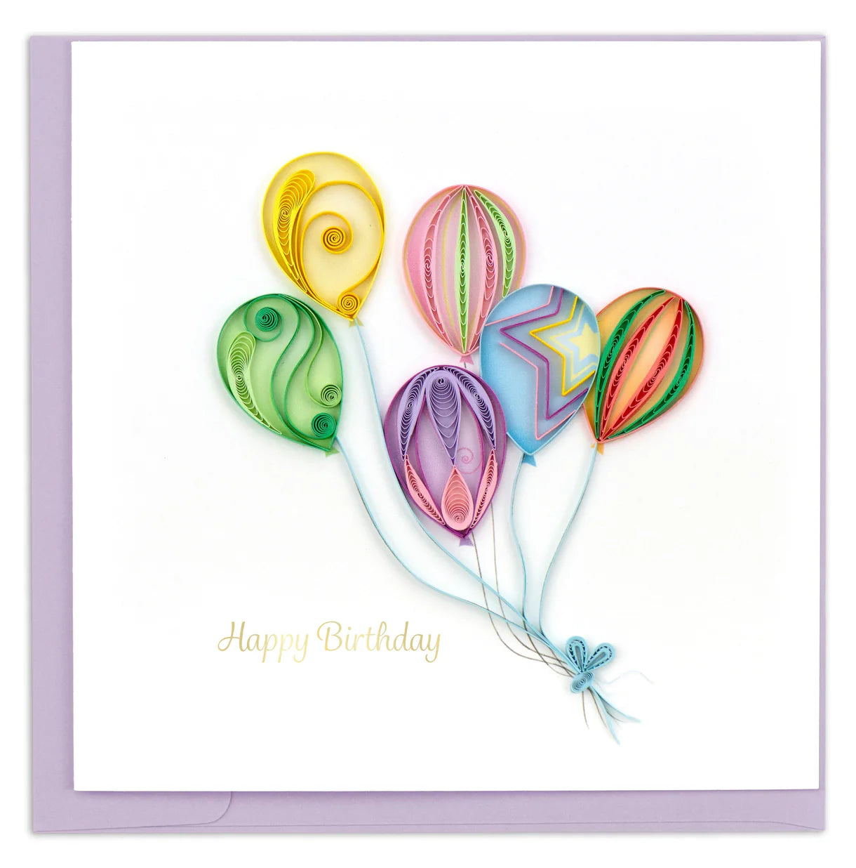 Quilling Card Colorful Balloon Bunch (BD169)