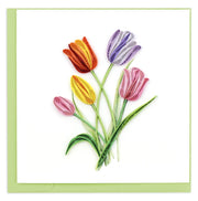 Quilling Card Colorful Tulips (BL1308)