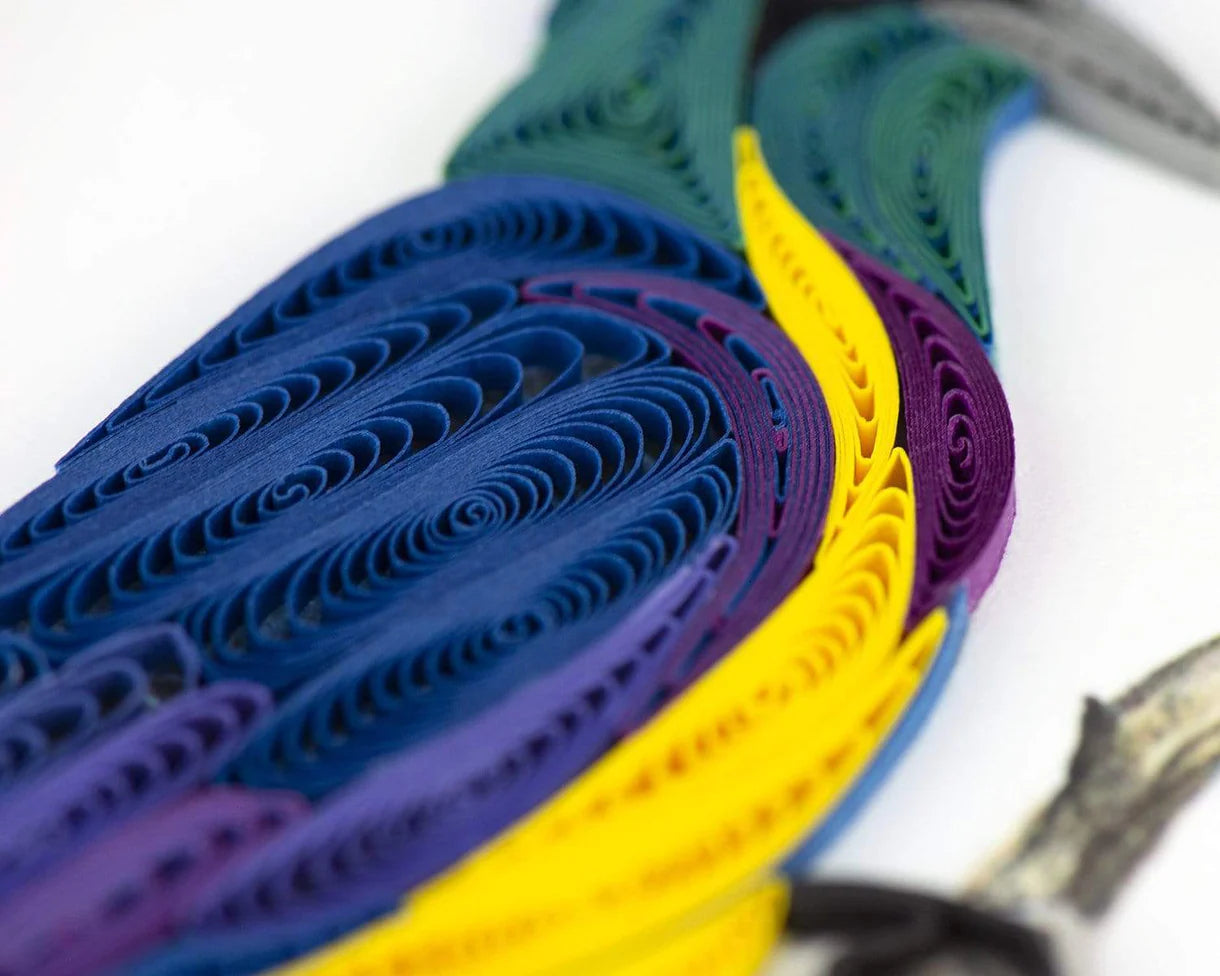Quilling Card Golden Breasted Starling (BL1297)