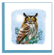 Quilling Card Great Horned Owl (BL1438)