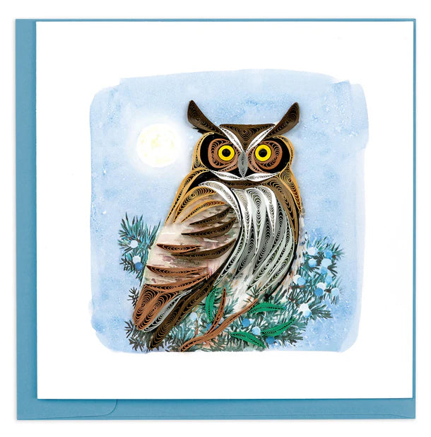 Quilling Card Great Horned Owl (BL1438)
