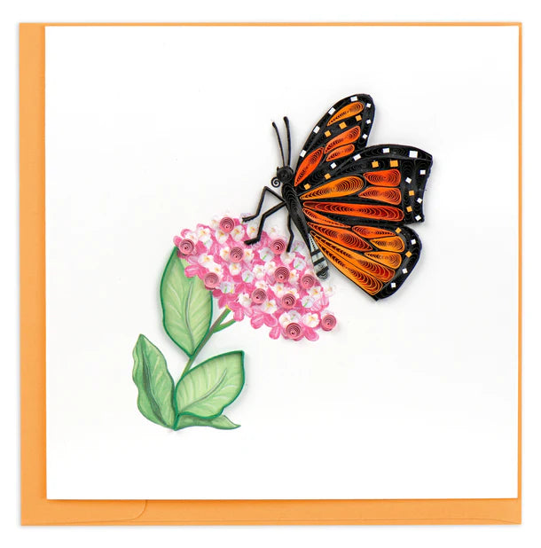 Quilling Card Monarch Milkweed Butterfly (BL1415)