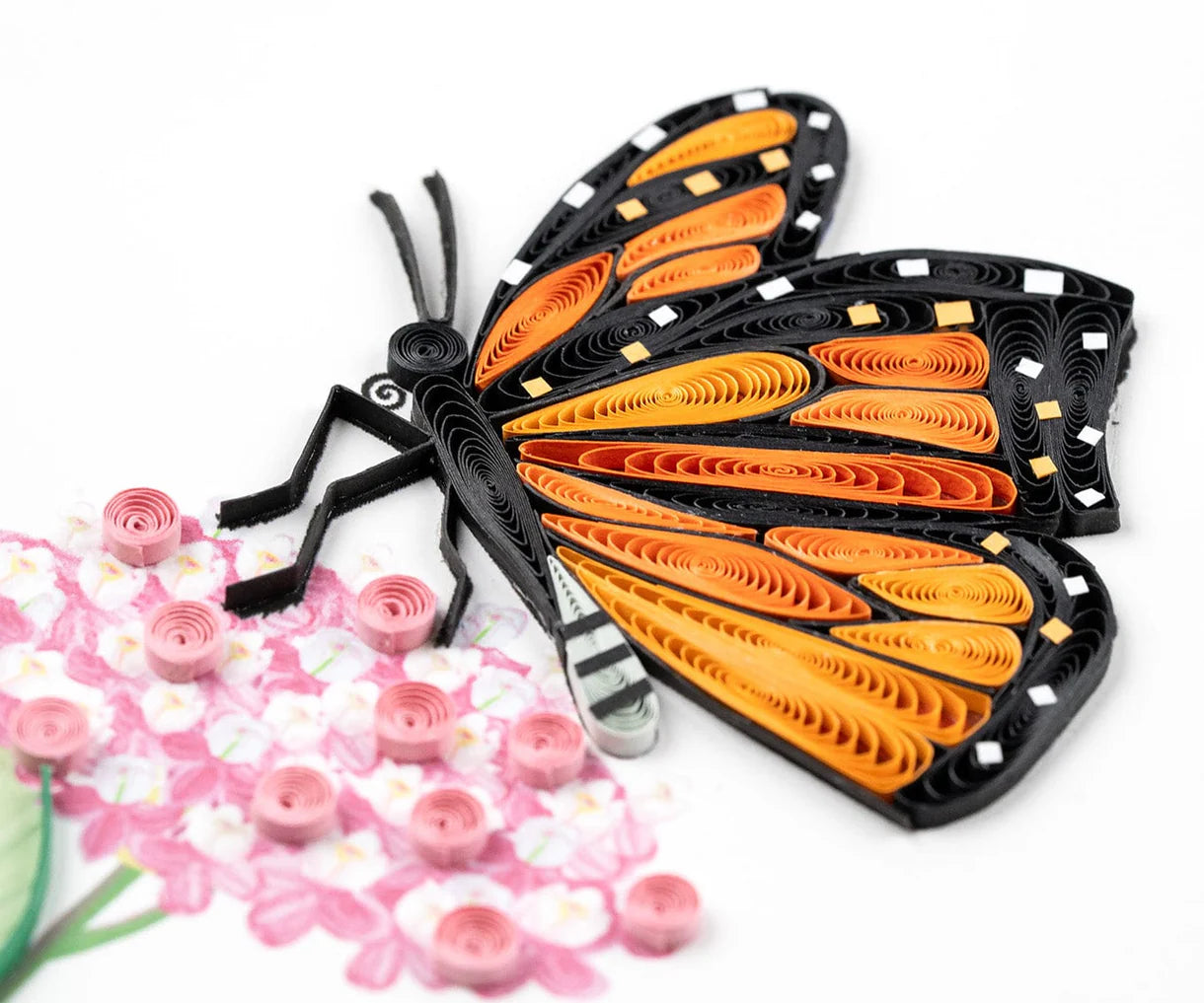 Quilling Card Monarch Milkweed Butterfly (BL1415)
